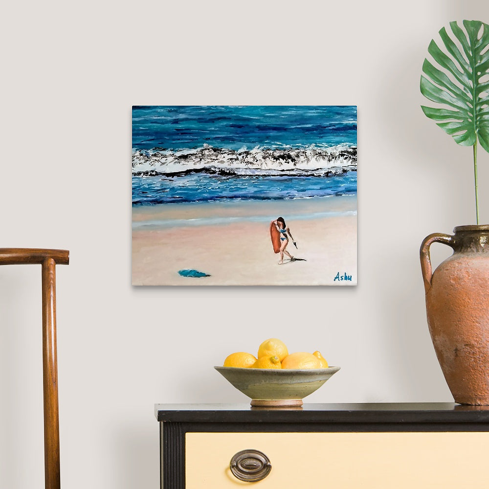 "Boogie Boarder on the Beach"