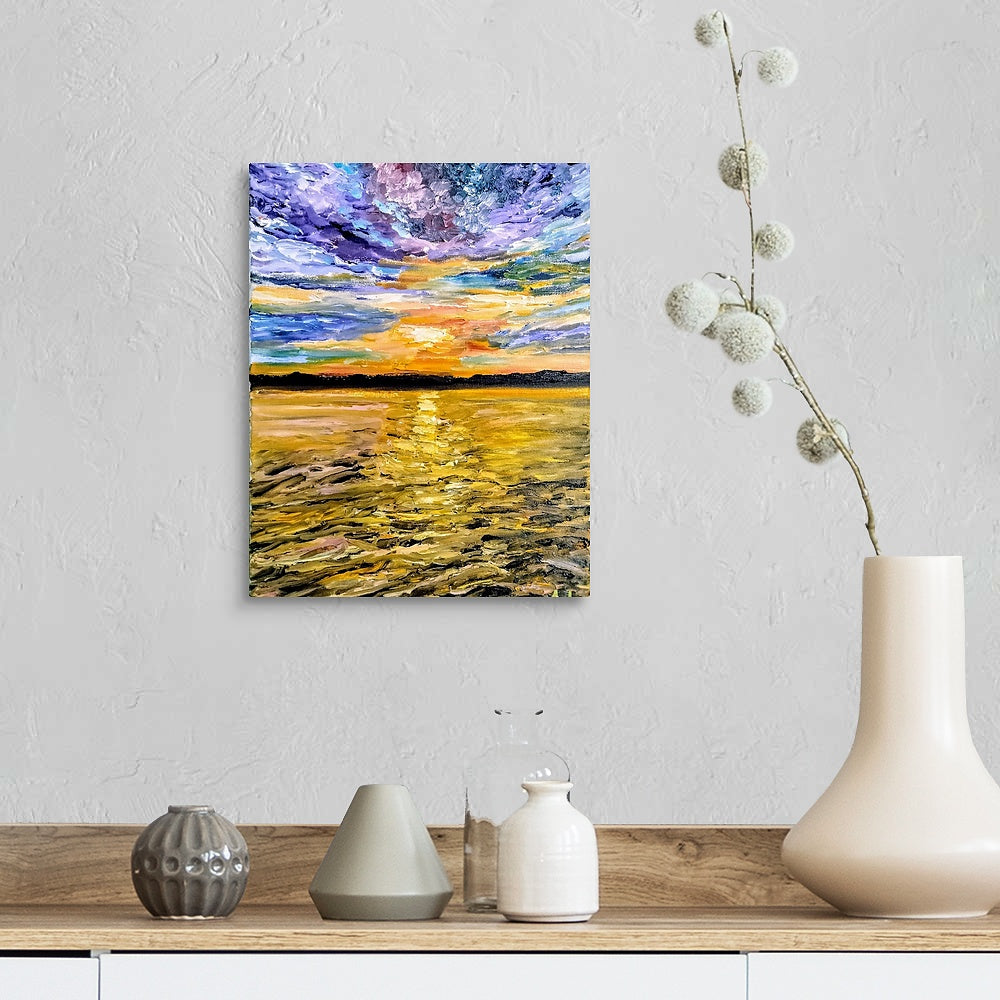 "Sunset over the Baltic Sea"