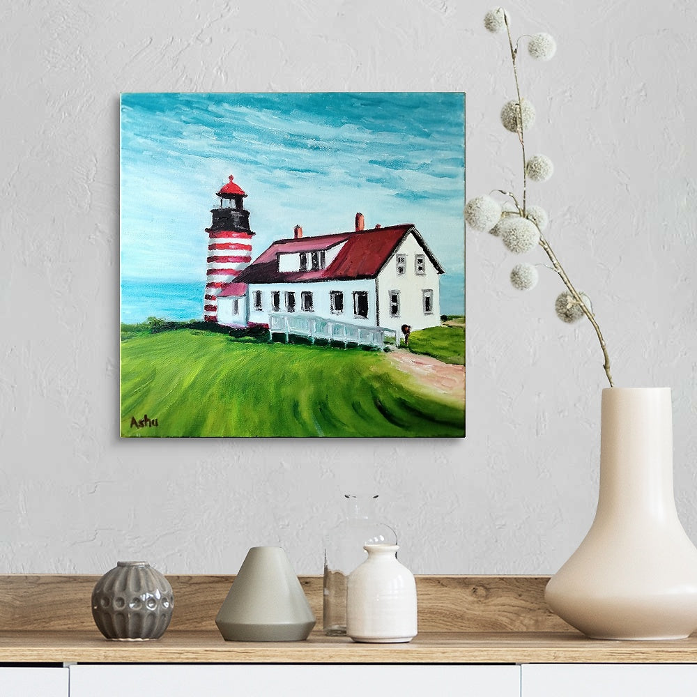 "Lighthouse in Maine"