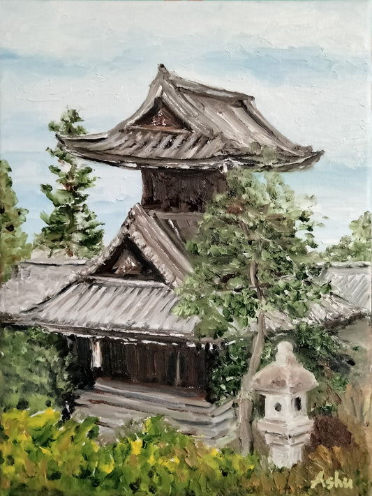 "Temple in Kyoto Japan"