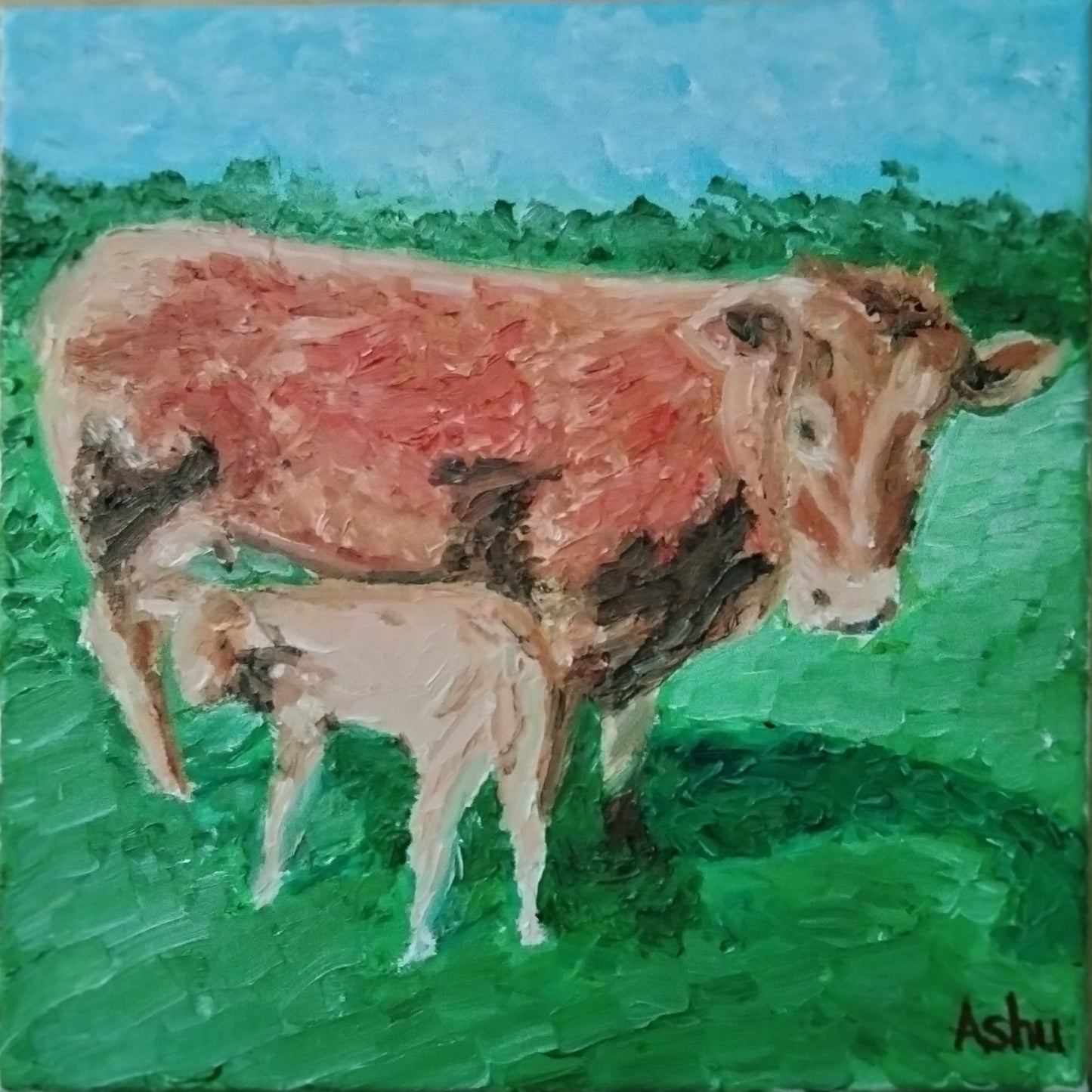 "Cow and her Calf"