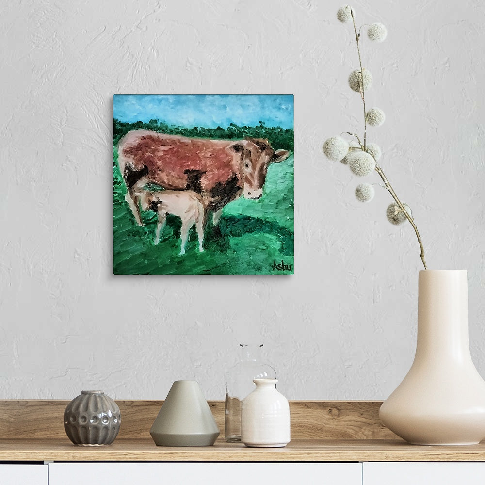 "Cow and her Calf"