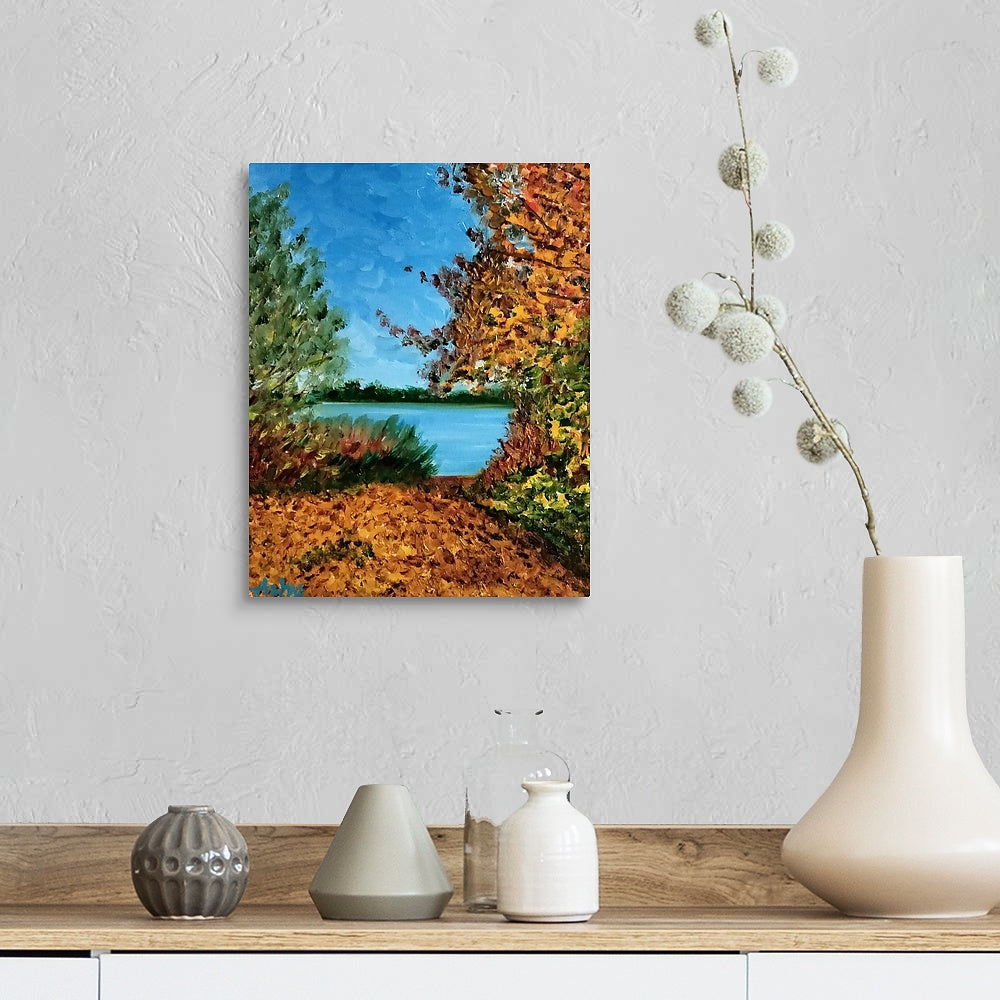 "Foliage by the Lake"