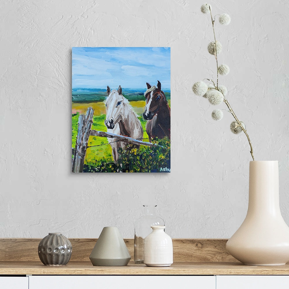 "Horses in the Meadows"