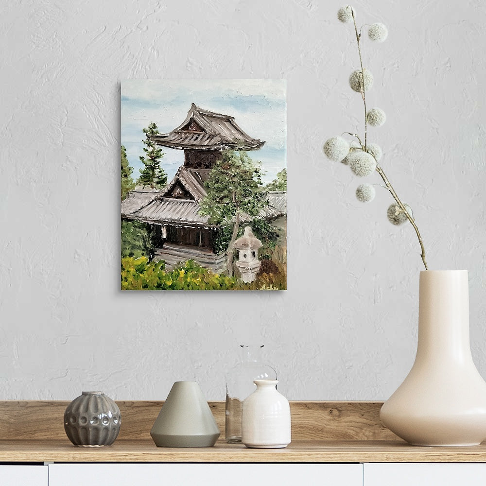 "Temple in Kyoto Japan"