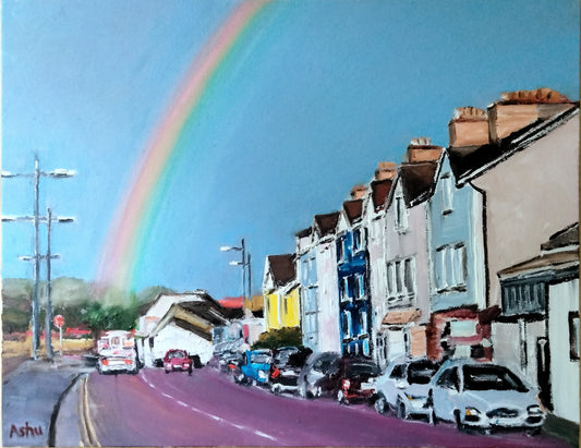 "Rainbow over Cork City, Ireland"