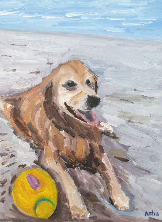 #Dog on the #Beach 1 - Ashu's Art