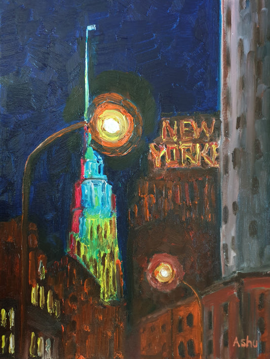 #Empire State Building at #Night - Ashu's Art