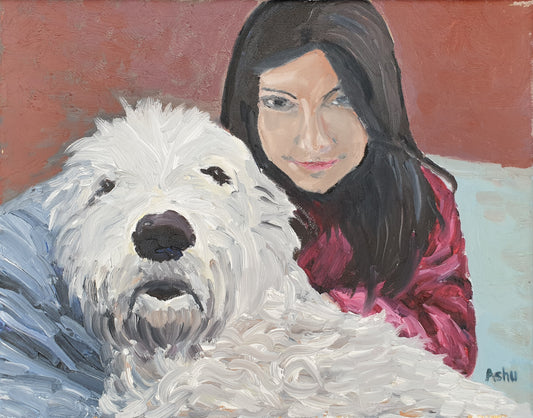 #Girl with a #Dog - Ashu's Art