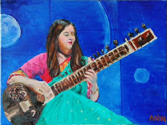 #Sitarist (Woman) - Ashu's Art