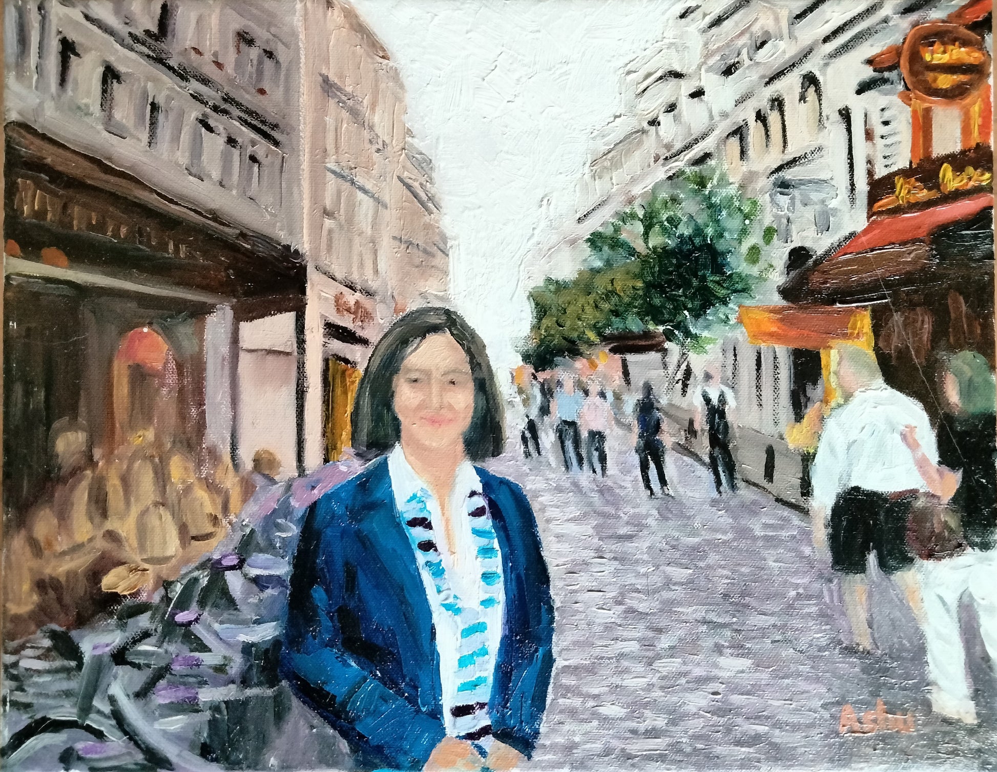 Woman in Paris - Ashu's Art